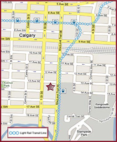 Stampede Station Map